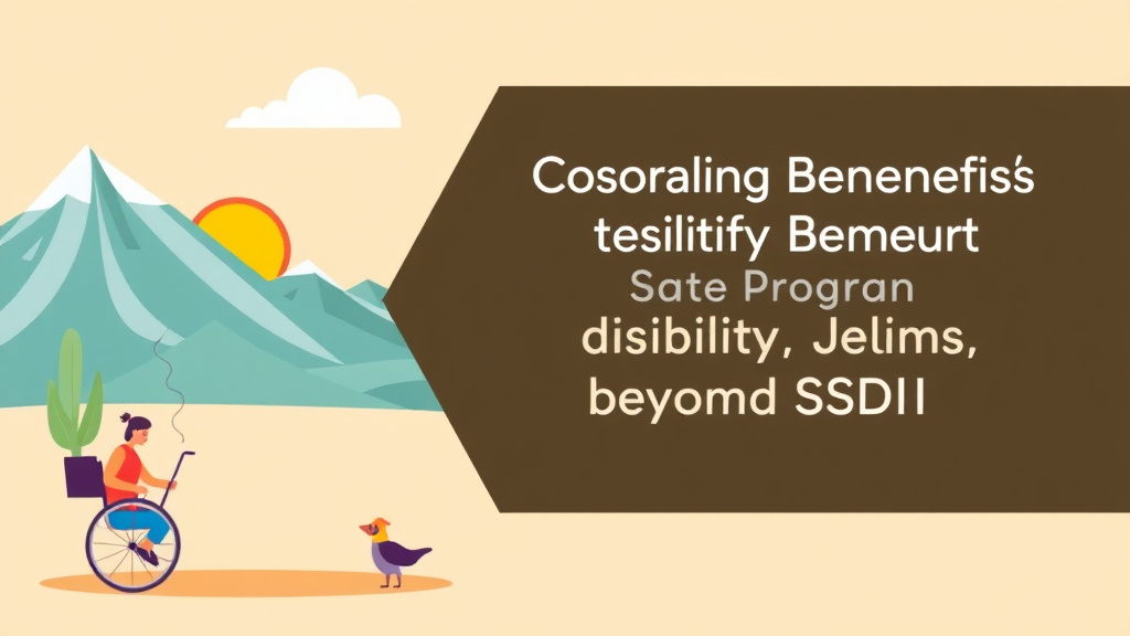 A professional illustration depicting disability Benefits in Colorado: State Programs Beyond SSDI