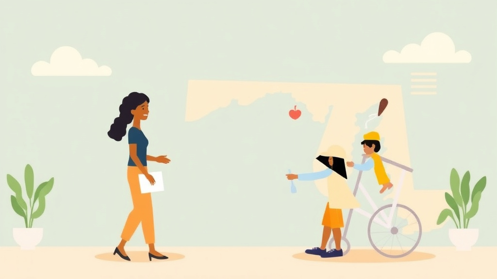 Conceptual diagram showing how disability Benefits in Maryland: State Programs Beyond SSDI works in practice