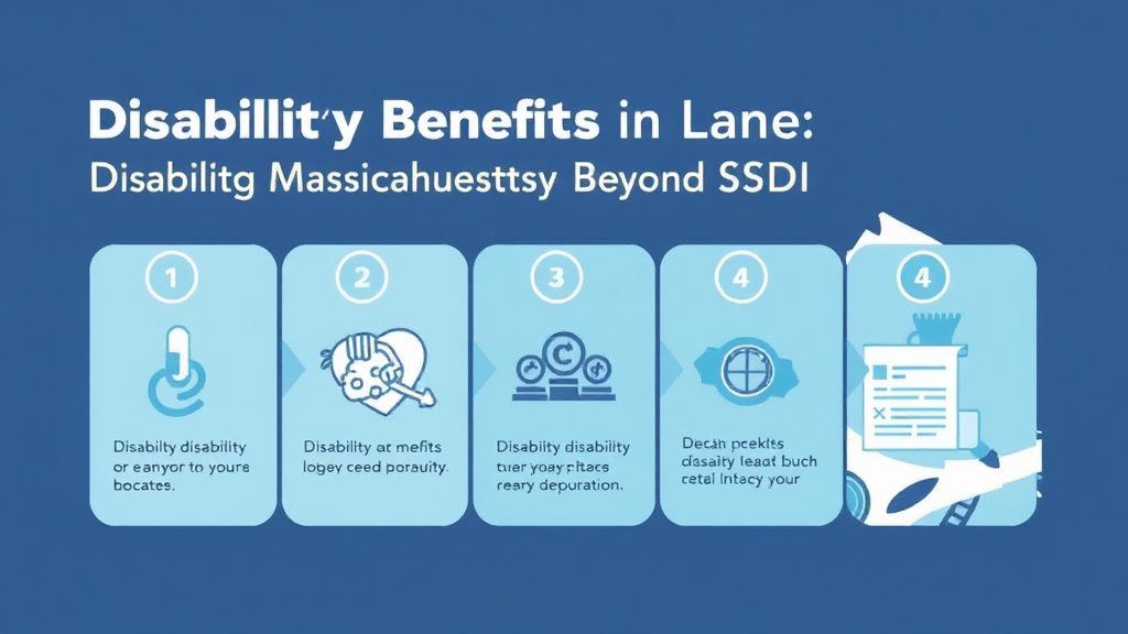 Action-oriented illustration showing how to apply disability Benefits in Massachusetts: State Programs Beyond SSDI