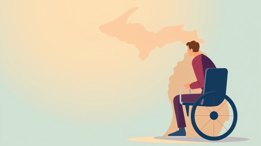 A professional illustration depicting disability Benefits in Michigan: State Programs Beyond SSDI