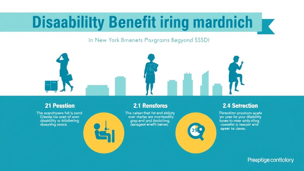 Process flow illustration for putting disability Benefits in New York: State Programs Beyond SSDI into action