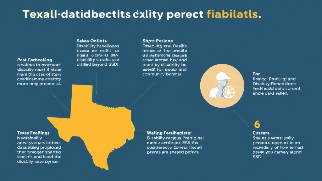 Process flow illustration for putting disability Benefits in Texas: State Programs Beyond SSDI into action