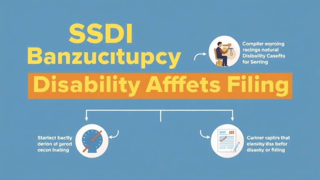 Process flow illustration for putting SSDI and Bankruptcy: How Disability Affects Filing into action