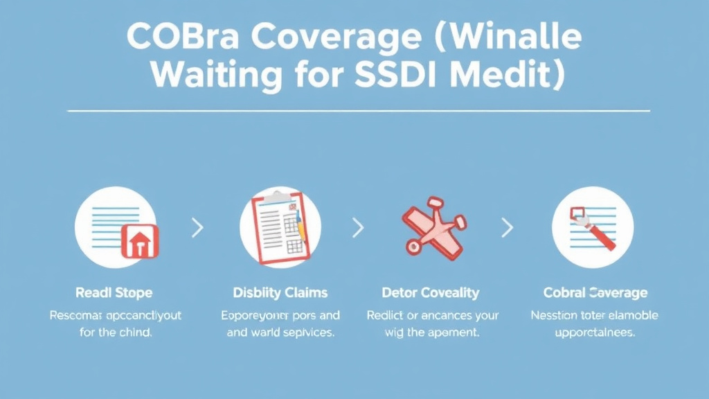 Practical workflow diagram for COBRA Coverage While Waiting for SSDI Medicare