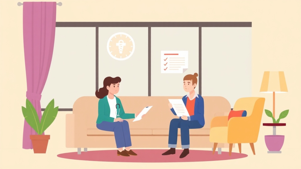 A professional illustration depicting health Insurance Options While Waiting for SSDI Approval