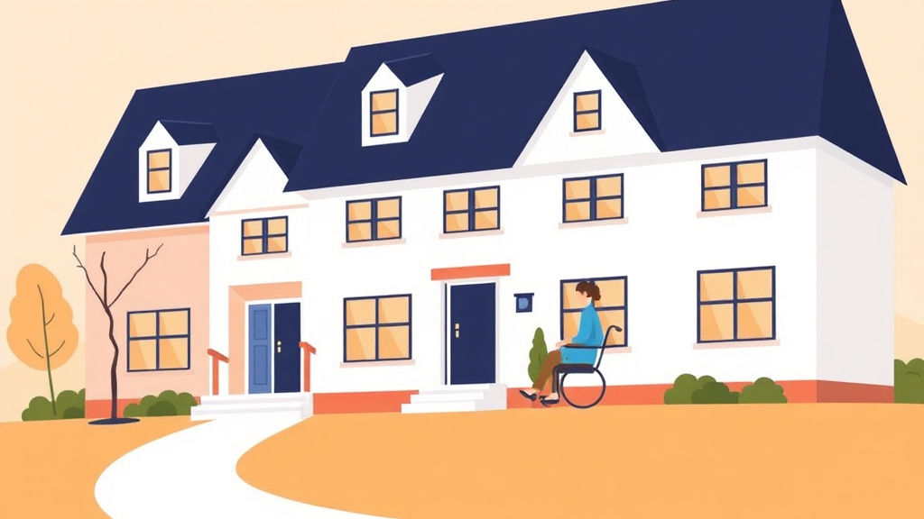 An informative visual explaining SSDI and HUD Housing Programs: Qualifying with Disability Income for beginners and professionals