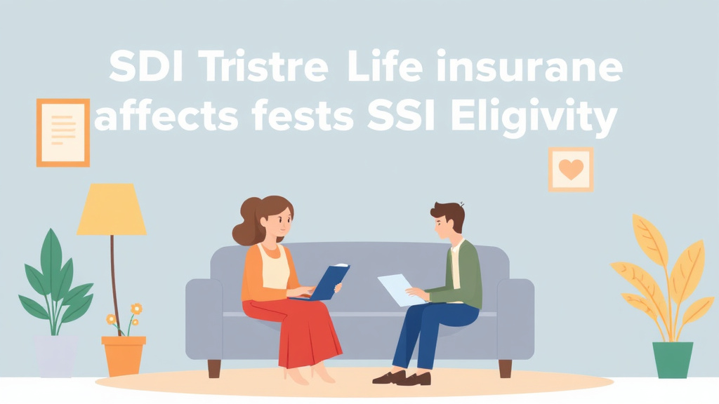 Detailed visual representation of SSDI and Life Insurance: How It Affects SSI Eligibility