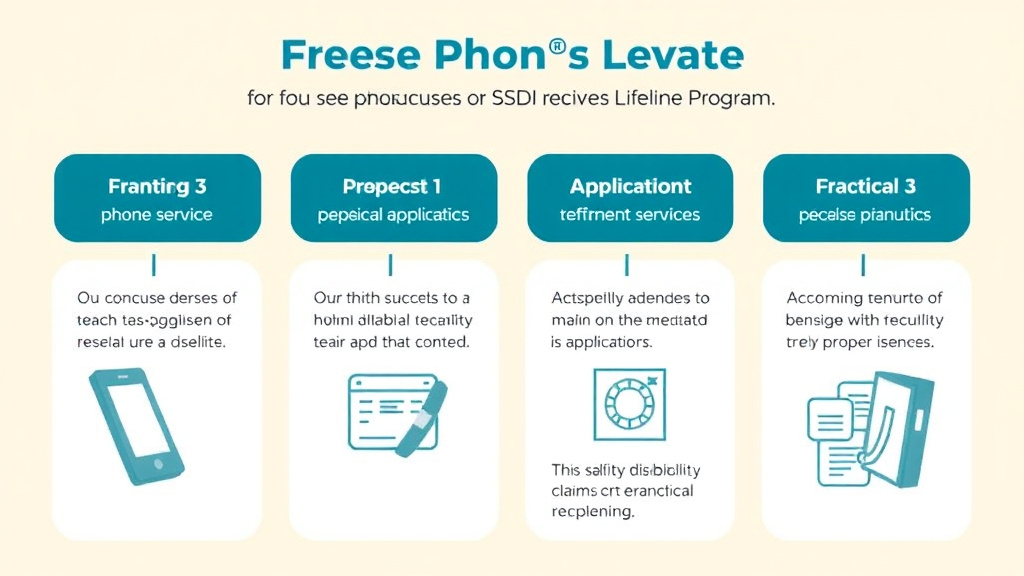 Practical checklist visual for free Phone Service for SSDI Recipients: Lifeline Program