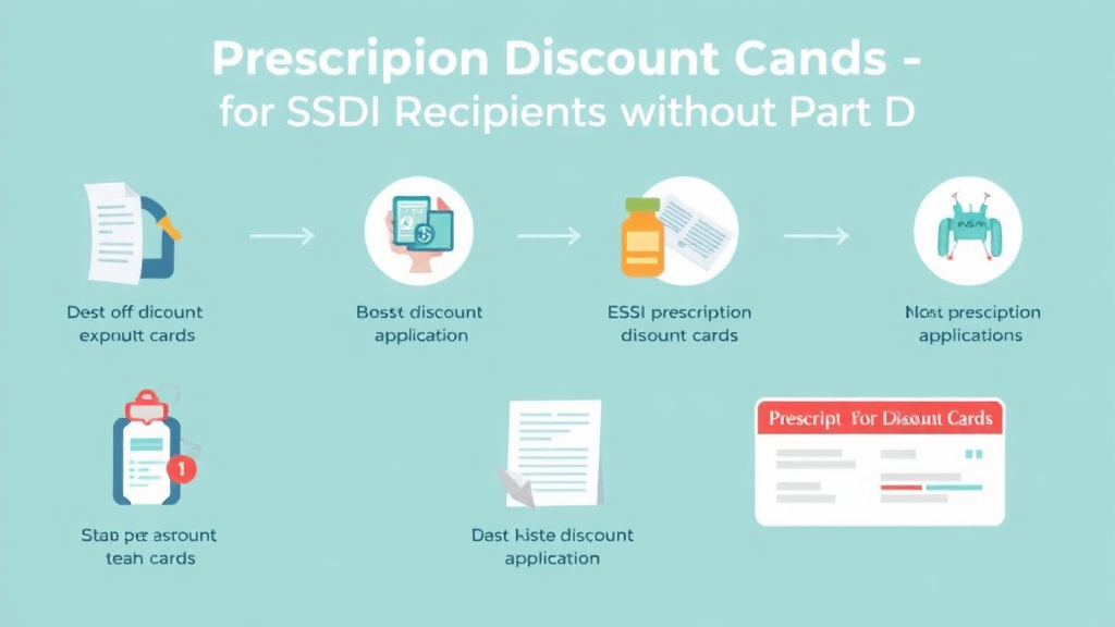 Practical checklist visual for prescription Discount Cards for SSDI Recipients Without Part D