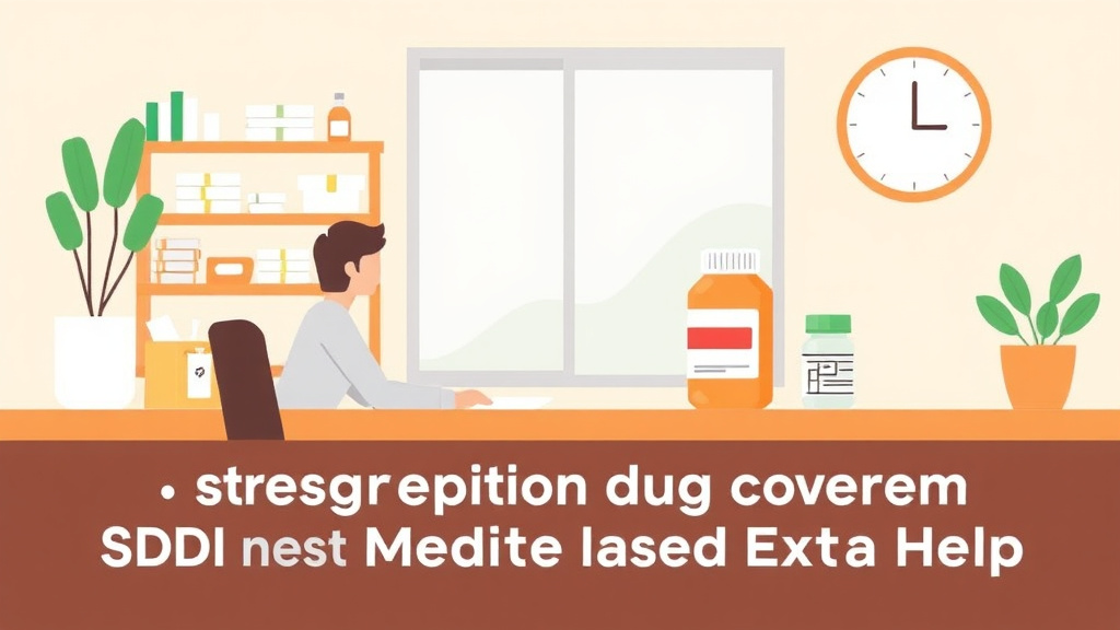 Detailed visual representation of prescription Drug Coverage on SSDI: Medicare Part D and Extra Help