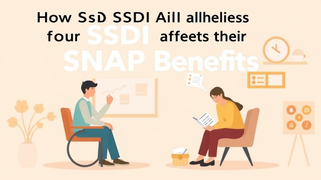 An informative visual explaining how SSDI Affects Your SNAP Benefits: Income Calculations for beginners and professionals