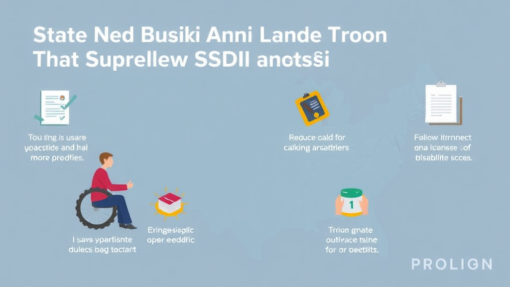 Practical checklist visual for state Disability Programs That Supplement SSDI and SSI