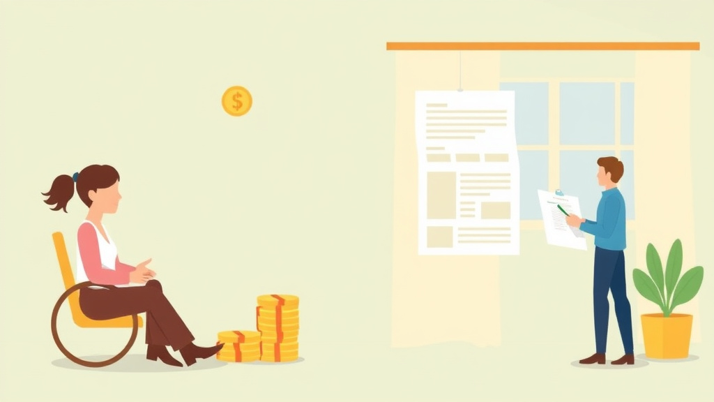 A professional illustration depicting do Stimulus Payments Affect SSDI and SSI?