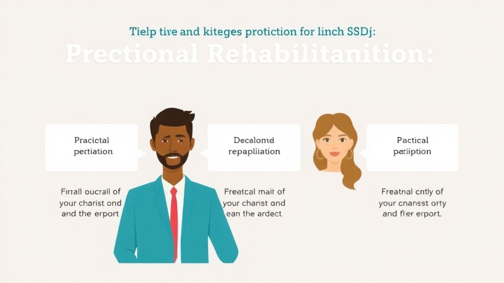 Action-oriented illustration showing how to apply vocational Rehabilitation and SSDI: Free Job Training
