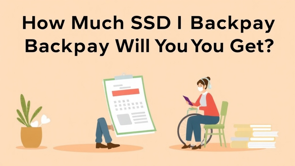 Detailed visual representation of how Much SSDI Backpay Will You Get? Calculator and Examples
