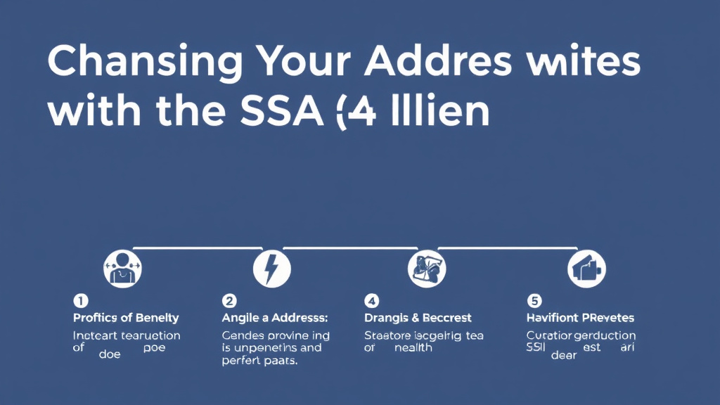 Step-by-step visual guide for implementing changing Your Address with the SSA While on SSDI