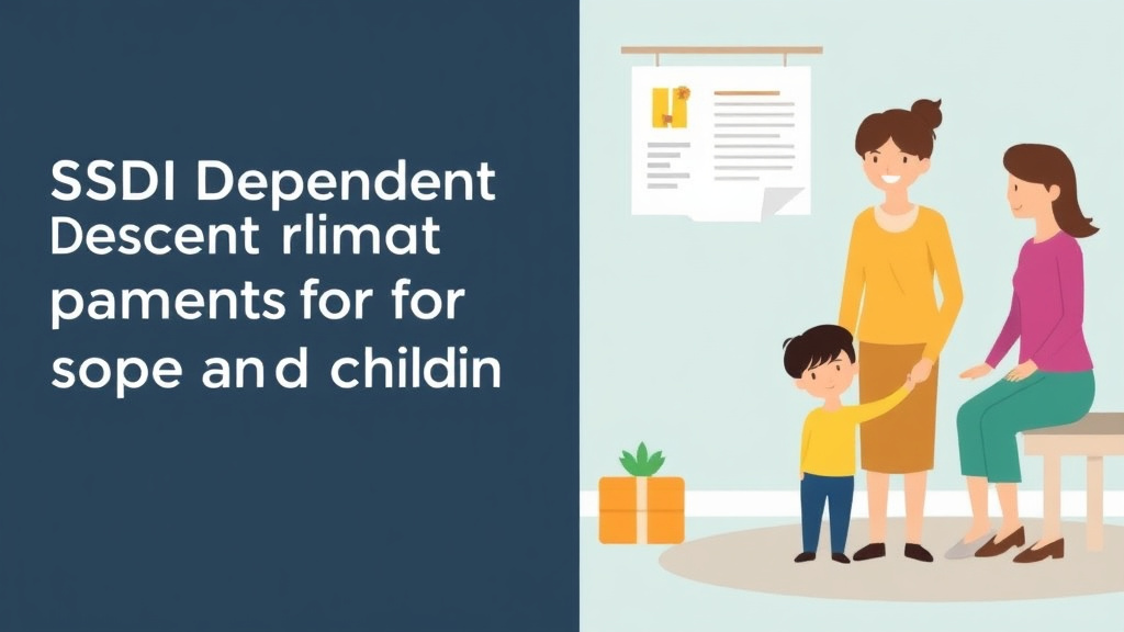 Real-world application diagram for SSDI Dependent Benefits: Payments for Spouse and Children