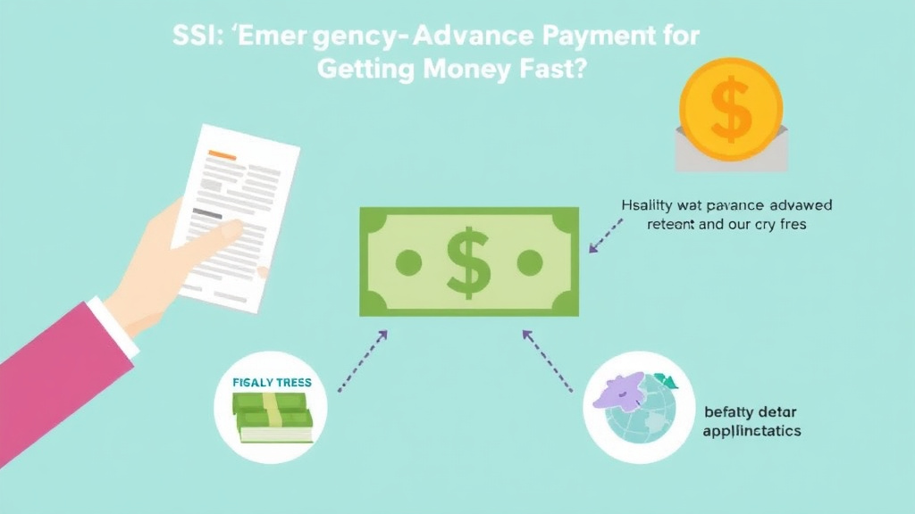 Practical workflow diagram for SSI Emergency Advance Payment: Getting Money Fast