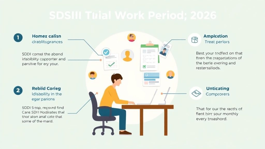 Practical workflow diagram for SSDI Trial Work Period 2026: Monthly Earnings Threshold