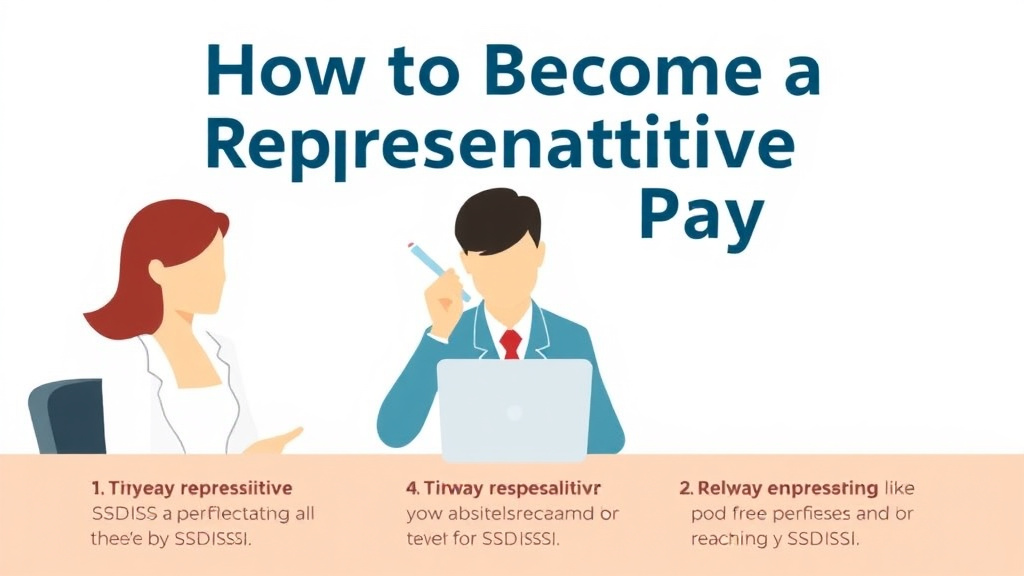 Practical checklist visual for become a Representative Payee for SSDI/SSI