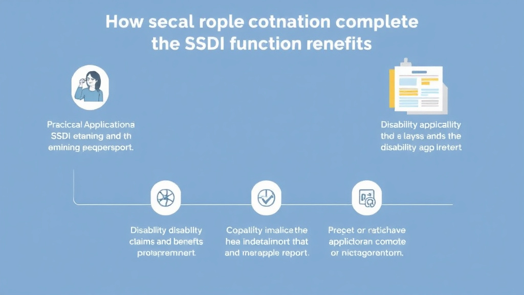 Real-world application diagram for helping Your Loved One Complete the SSDI Function Report