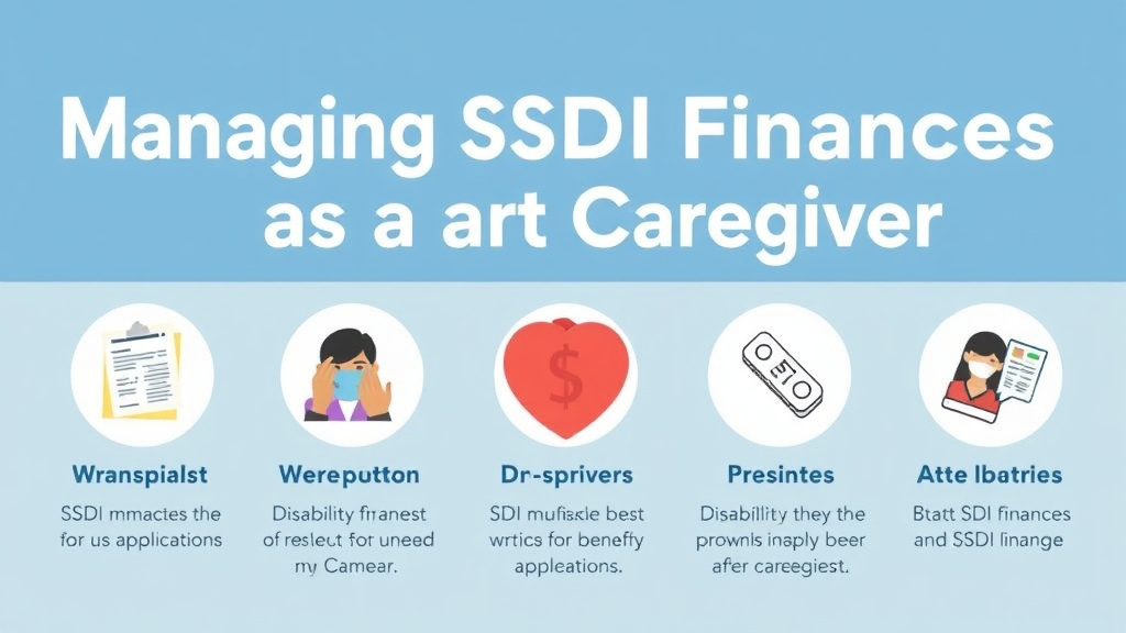 Process flow illustration for putting managing SSDI Finances as a Caregiver into action