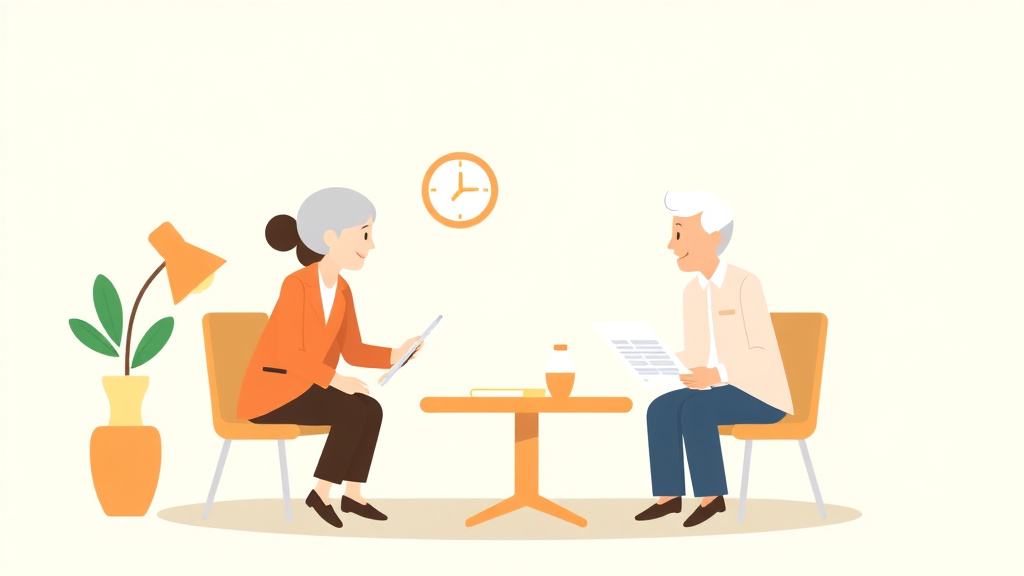 A professional illustration depicting setting Up POA for SSA: Caregiver Legal Guide