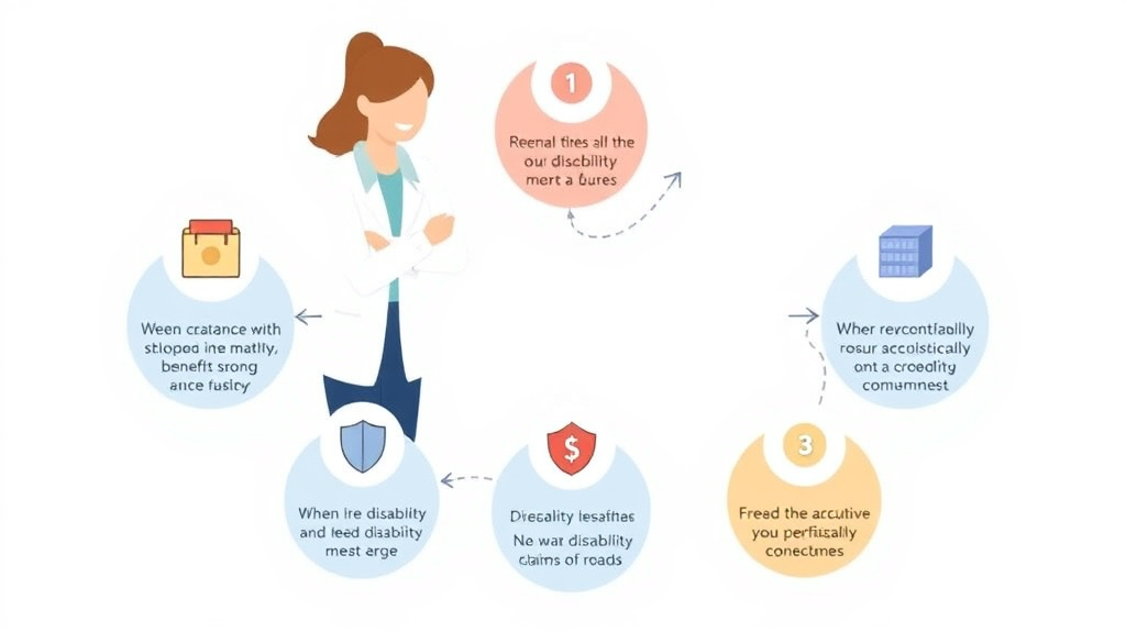 Step-by-step visual guide for implementing caregiver Self-Care While Managing Someone's Disability Claim