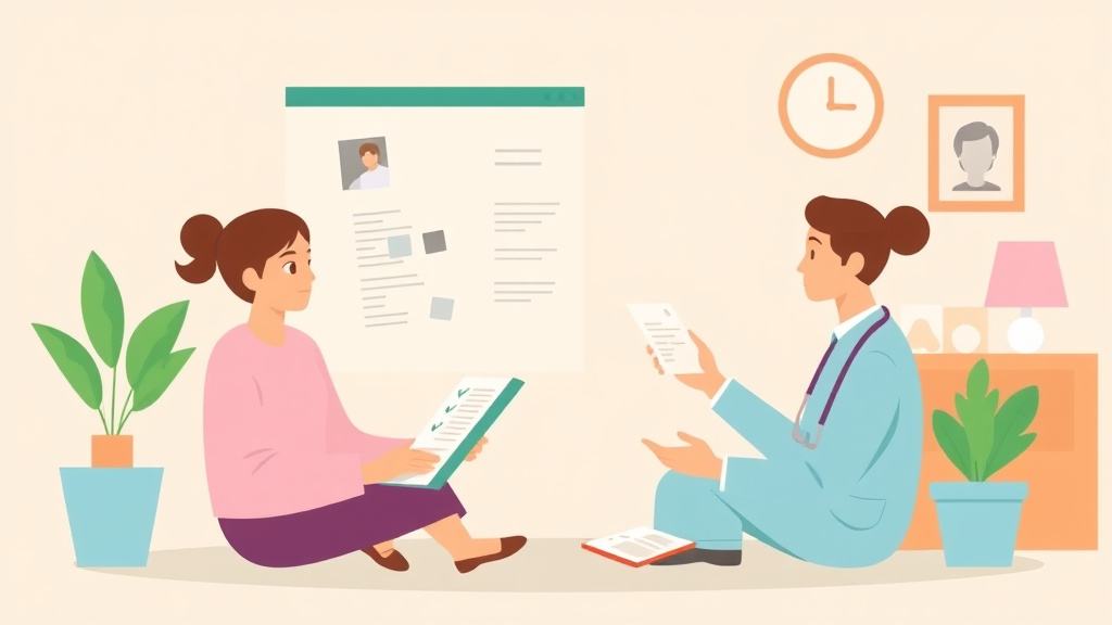 A professional illustration depicting how Caregivers Should Track Symptoms for SSDI Claims