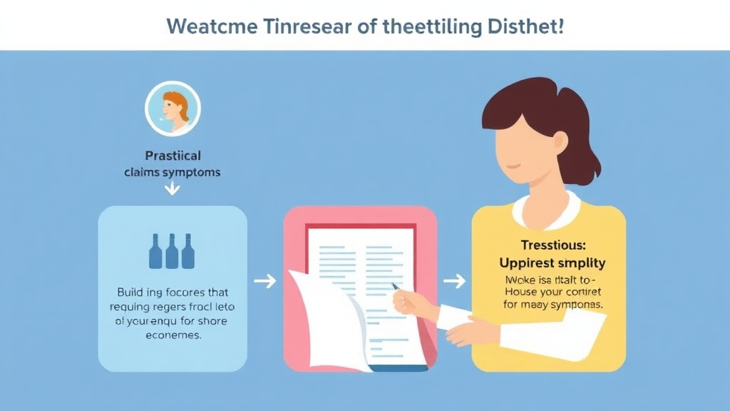 Practical checklist visual for how Caregivers Should Track Symptoms for SSDI Claims