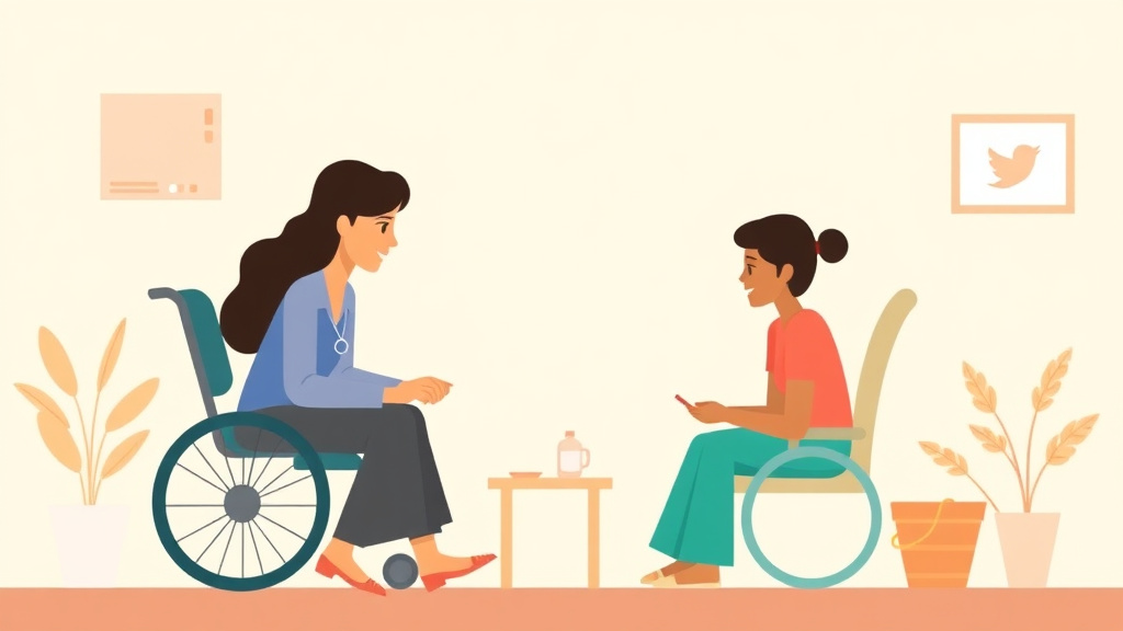 A professional illustration depicting disability Caregiver Resources in Louisiana