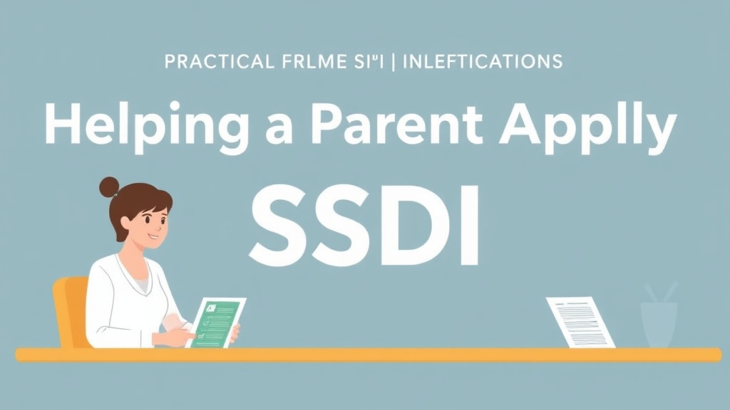 Real-world application diagram for helping a Parent Apply for SSDI: Caregiver's Guide