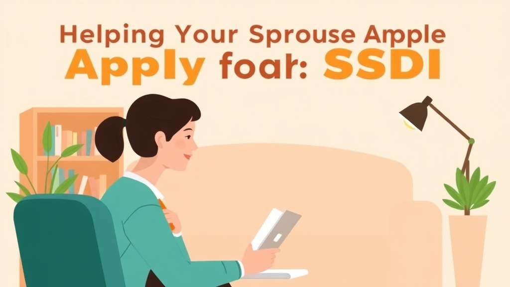 Illustration breaking down the fundamentals of helping Your Spouse Apply for SSDI: What You Need to Know