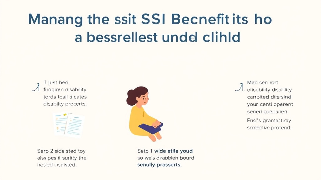 Practical checklist visual for managing SSI Benefits for a Disabled Child: Parent's Guide