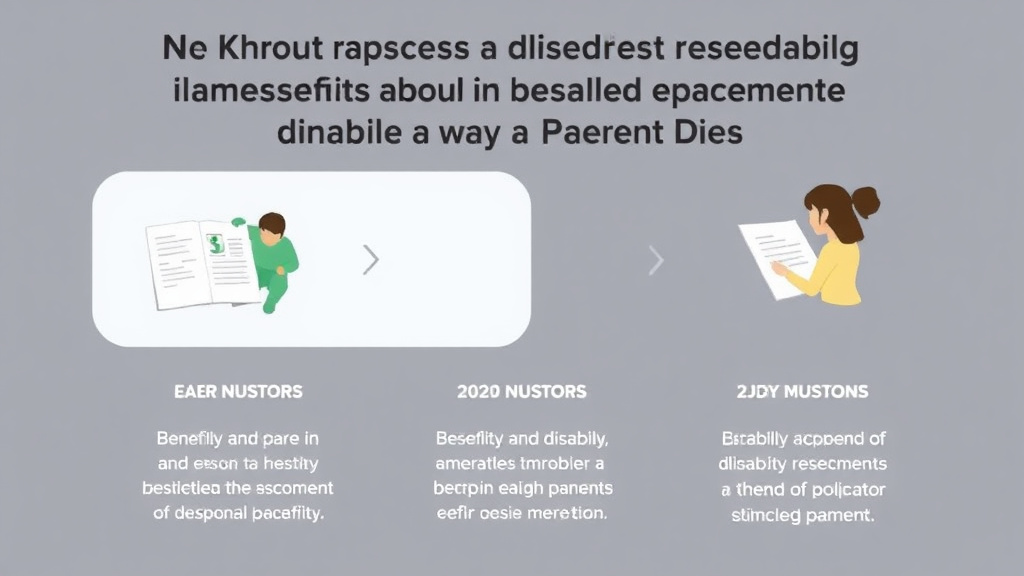 Real-world application diagram for what Happens to a Disabled Child's Benefits When a Parent Dies