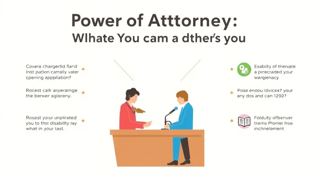 Process flow illustration for putting power of Attorney and SSDI: What You Can and Can't Do into action