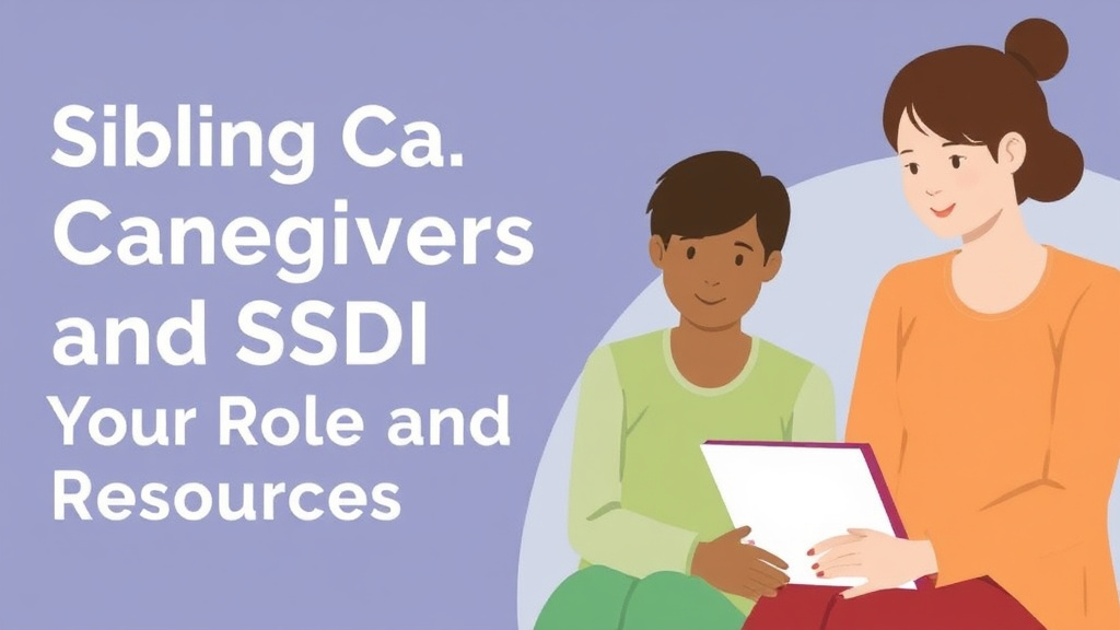 Real-world application diagram for sibling Caregivers and SSDI: Your Role and Resources