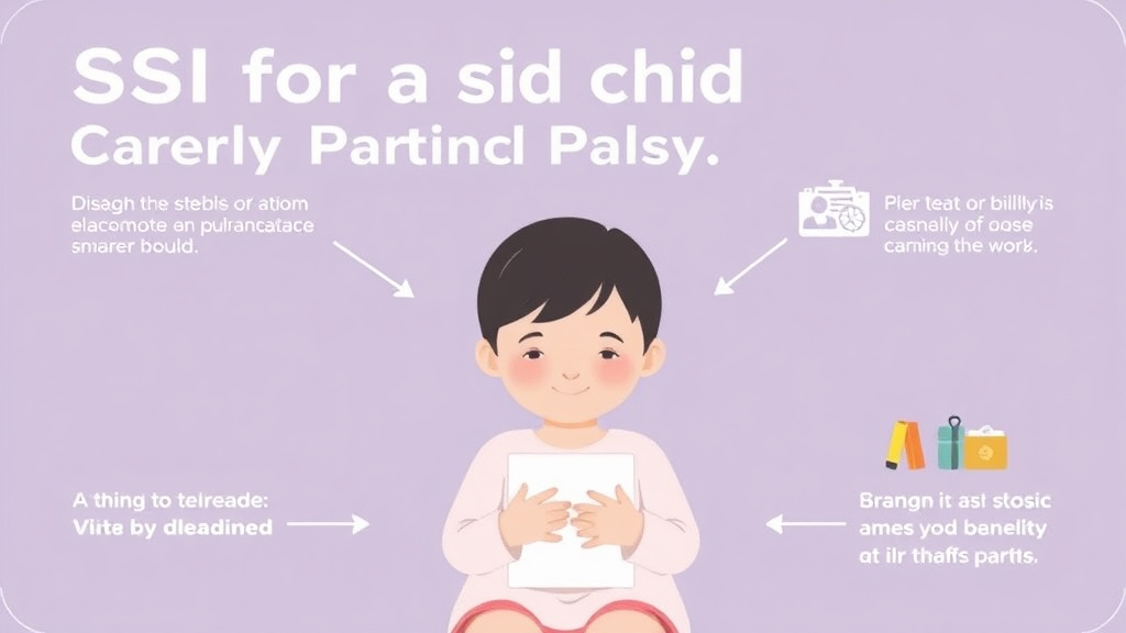 Process flow illustration for putting SSI for a Child with Cerebral Palsy: Parent's Guide into action