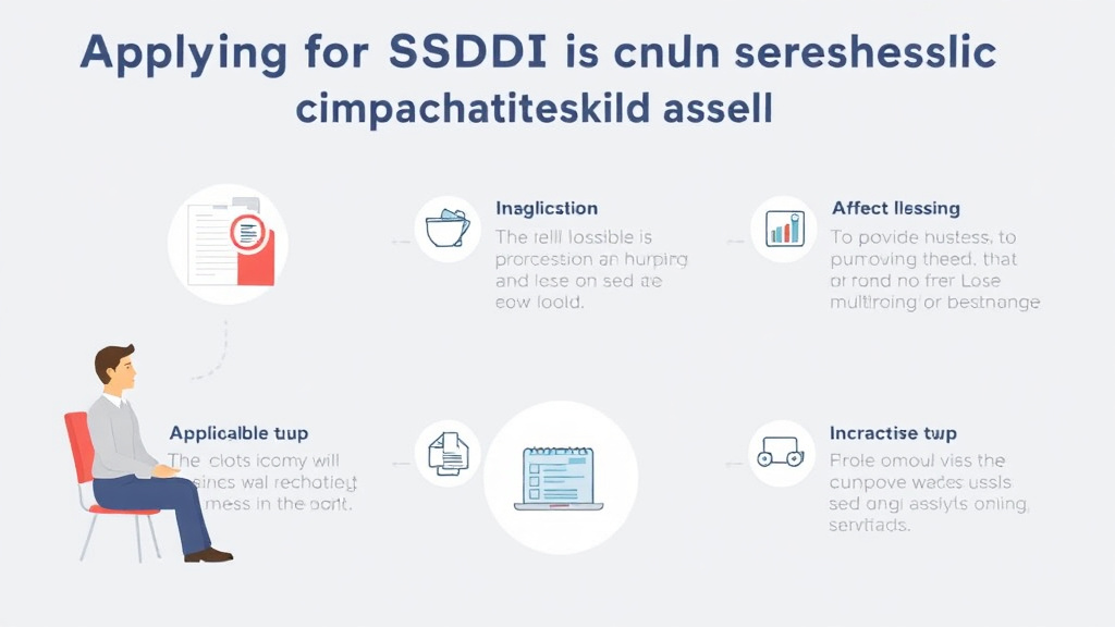 Real-world application diagram for applying for SSDI on Behalf of an Incapacitated Adult
