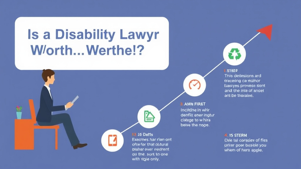 Action-oriented illustration showing how to apply is a Disability Lawyer Worth It? The Real Math