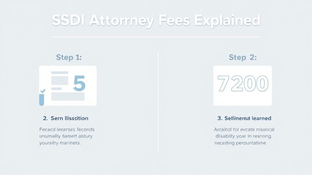 Action-oriented illustration showing how to apply SSDI Attorney Fees Explained: The 25% Rule and $7,200 Cap