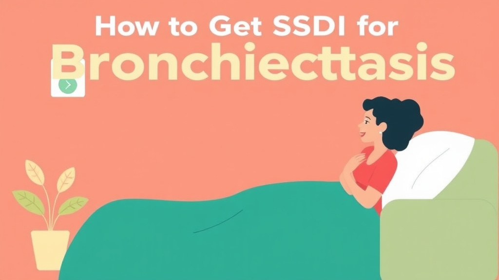Educational graphic covering the essentials of get SSDI for Bronchiectasis: What the SSA Needs to Approve You