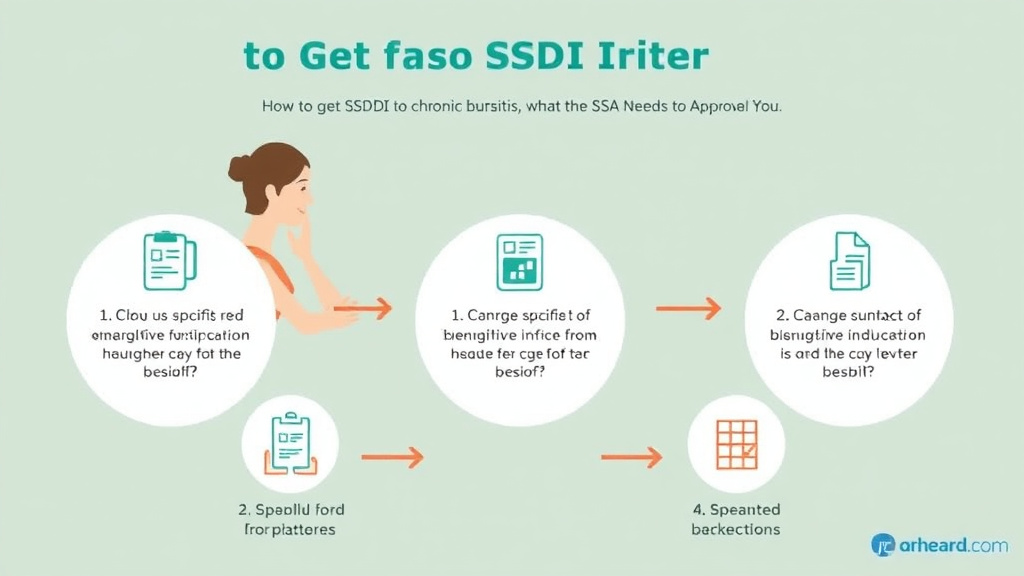 Practical checklist visual for get SSDI for Chronic Bursitis: What the SSA Needs to Approve You