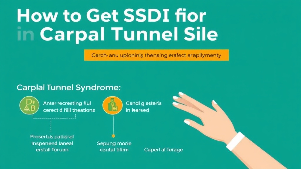 Step-by-step visual guide for implementing get SSDI for Carpal Tunnel Syndrome: What the SSA Needs to Approve You