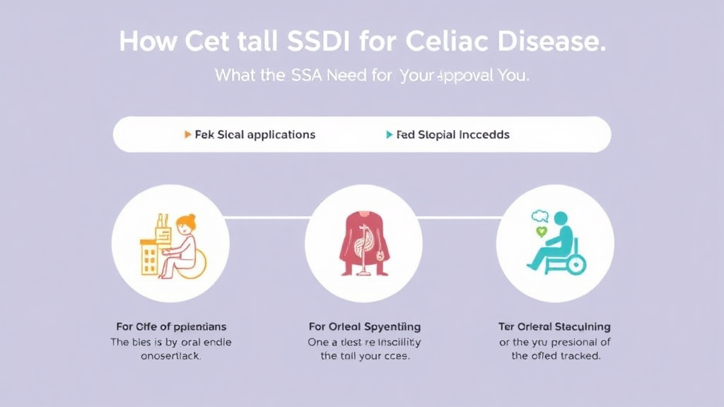 Action-oriented illustration showing how to apply get SSDI for Celiac Disease: What the SSA Needs to Approve You