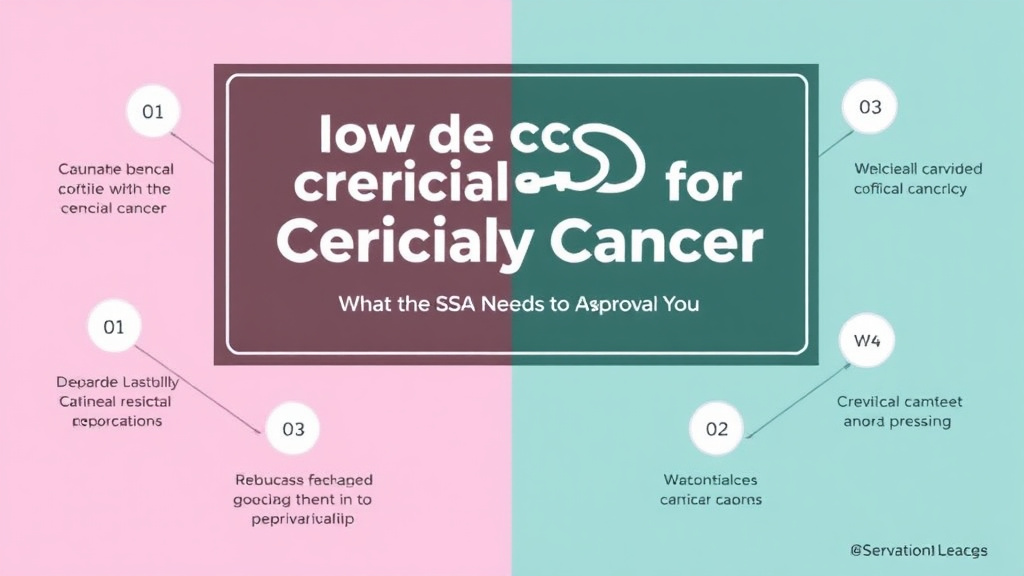 Action-oriented illustration showing how to apply get SSDI for Cervical Cancer: What the SSA Needs to Approve You