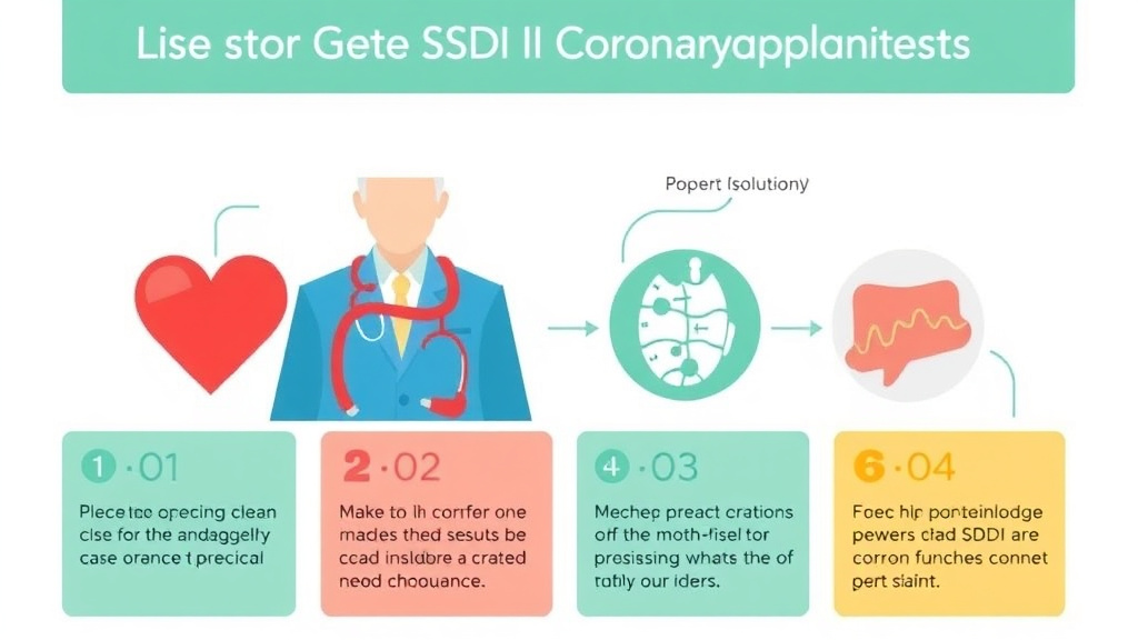 Action-oriented illustration showing how to apply get SSDI for Coronary Artery Disease: What the SSA Needs to Approve You
