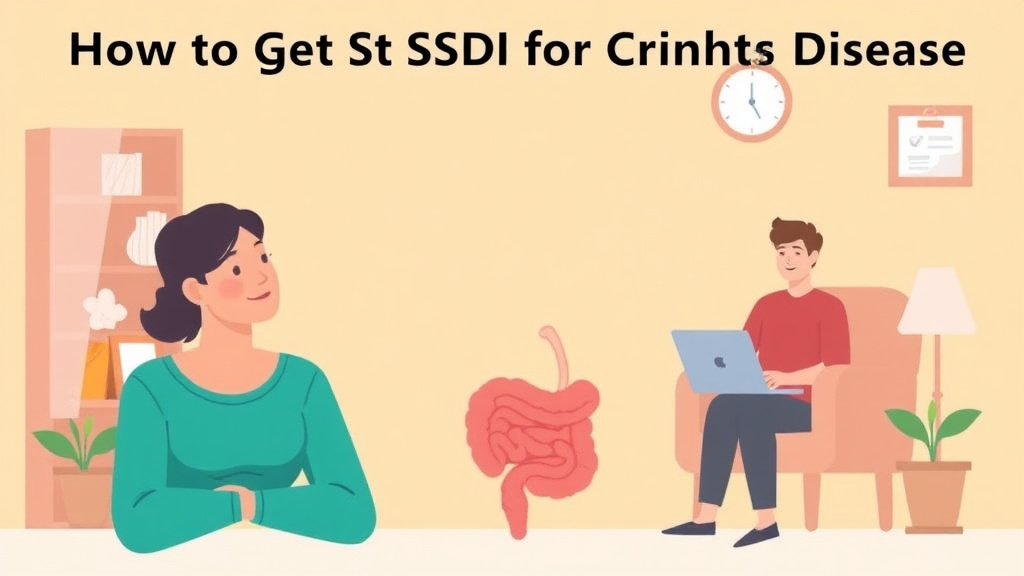 An informative visual explaining get SSDI for Crohn's Disease: What the SSA Needs to Approve You for beginners and professionals