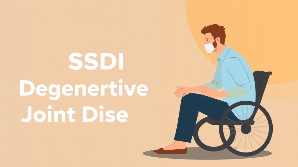 A professional illustration depicting get SSDI for Degenerative Joint Disease: What the SSA Needs to Approve You