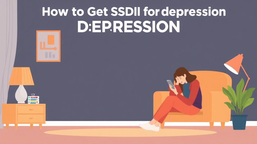 Educational graphic covering the essentials of get SSDI for Depression: What the SSA Needs to Approve You